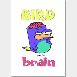 Birdbrain Design for Bird Lovers Posters and Art